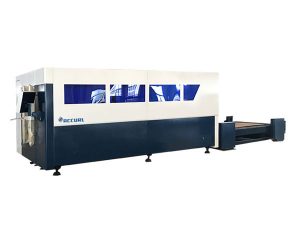siji platform mesin nglereni serat laser cnc, mesin pemotong lembaran logam