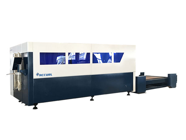 siji platform mesin nglereni serat laser cnc, mesin pemotong lembaran logam