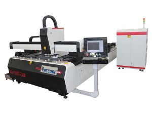 Mesin pemotong logam laser 1000w 1500w kanggo baja baja ringan, kacepetan 45m / min