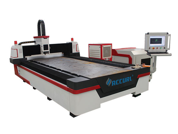 jalur optik serat mesin pemotong laser kompak kanthi sistem sarang otomatis