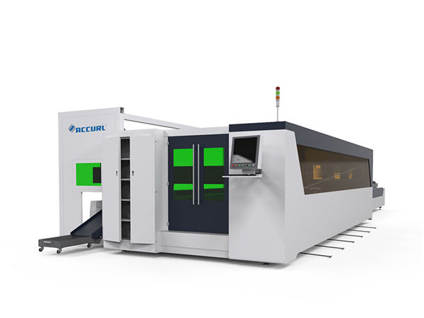tabung logam lan piring serat mesin nglereni kacepetan laser dhuwur 1500w kanthi piranti puter